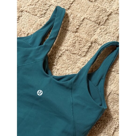 Lululemon Align Tank Top Size 2 Storm Teal Nulu Fabric Soft & Weightless - Picture 4 of 8